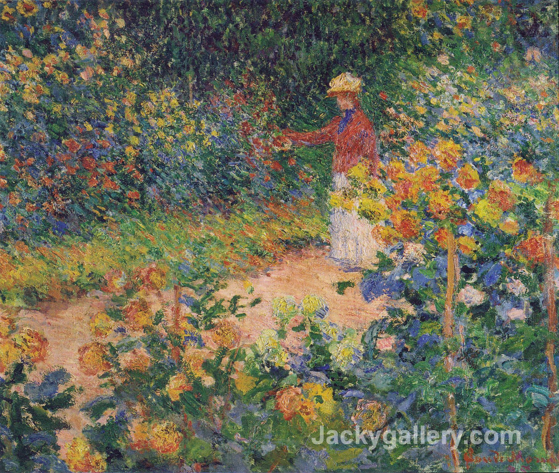 In The Garden by Claude Monet paintings reproduction